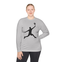 Basketball Jump Silhouette Long Sleeve Tee