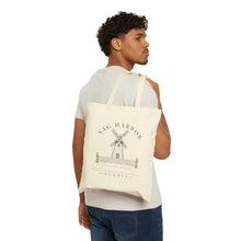 Sag Harbor Tennis Canvas Tote — Windmill Graphic Cotton Market Bag