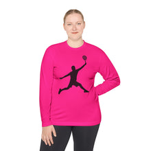 Basketball Jump Silhouette Long Sleeve Tee